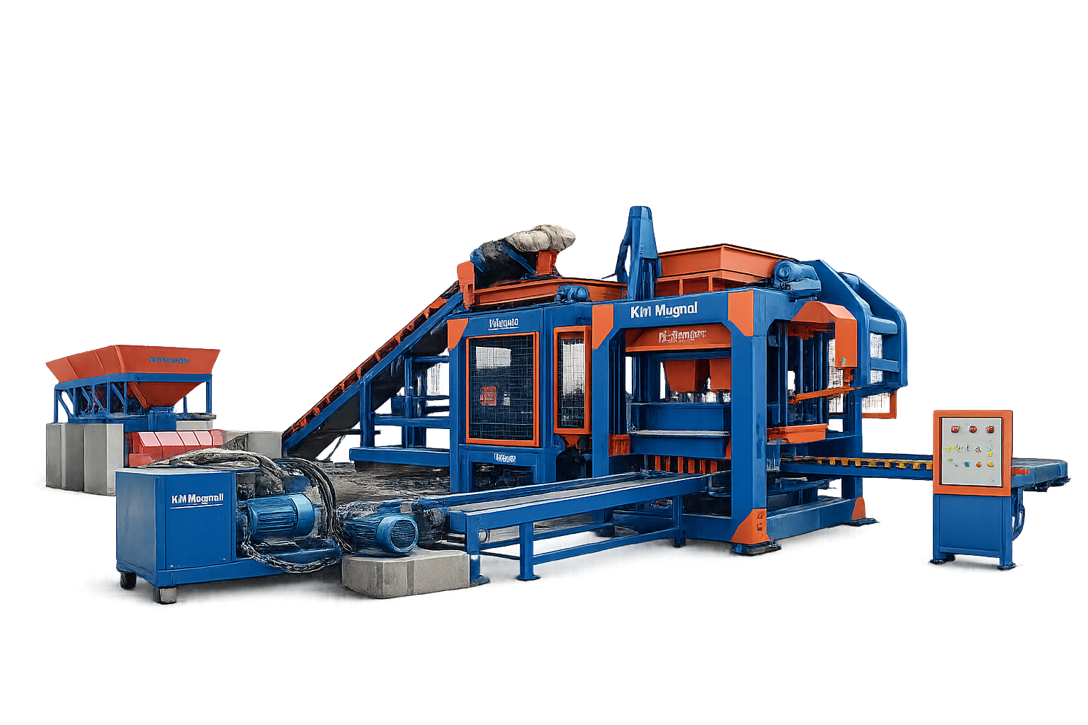 KM MUGHAL Cement Block Machine – Industrial Concrete Block Production System